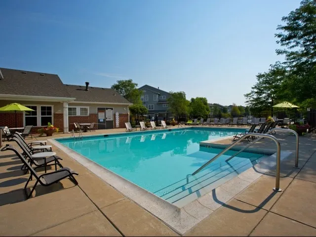 entry garden of Grand Reserve of Naperville Apartments
