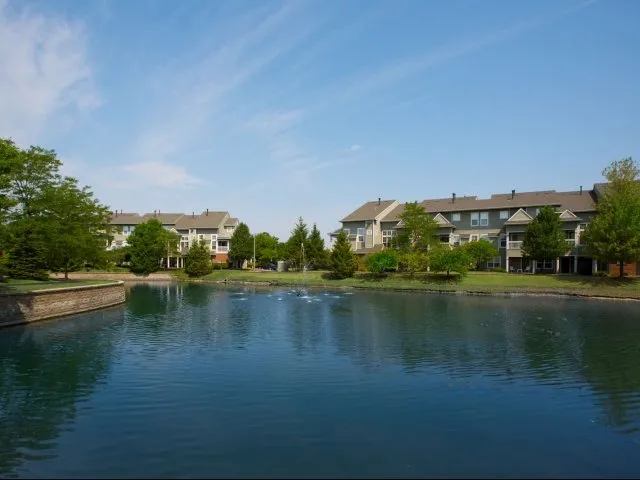 entry garden of Grand Reserve of Naperville Apartments