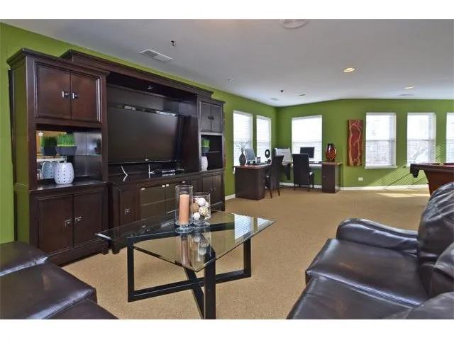 wild flowers in front of the Mark Apartments in Glendale Heights, IL