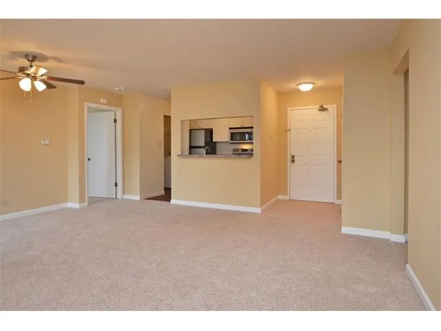 wild flowers in front of the Mark Apartments in Glendale Heights, IL