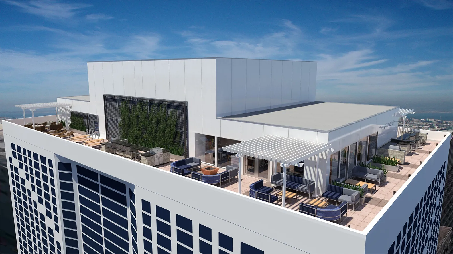 Rooftop Sundeck from Axis Apartments in Streeterville