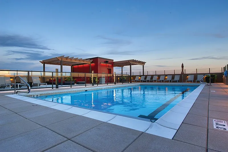 entry drive for Yorktown Apartments in Lombard IL