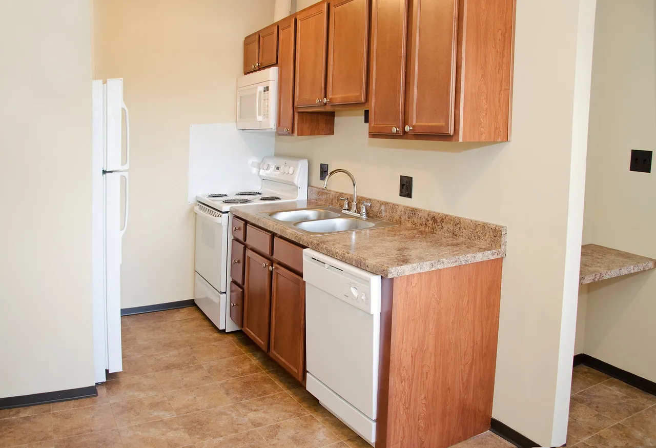street view of entry lobby at Madison Park Apartments in Hyde Park Chicago