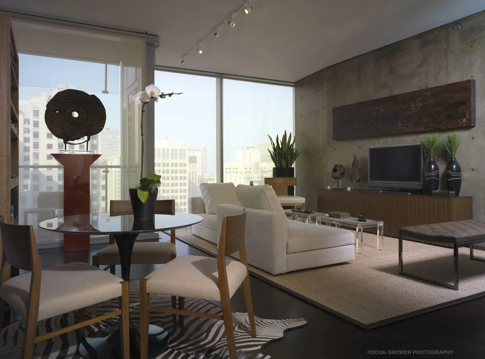 skyline Chicago view from 600 North Fairbanks Apartments