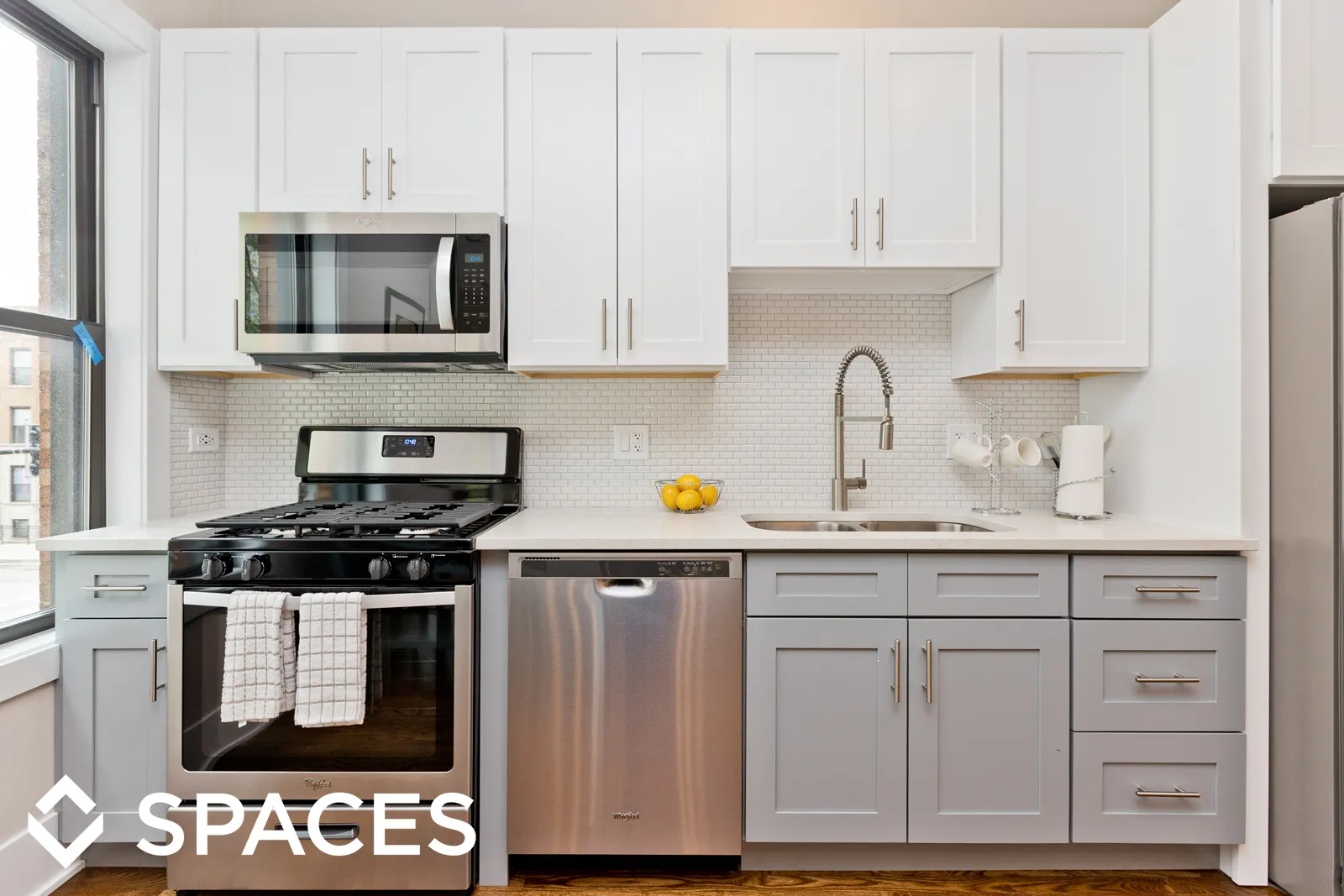 model living room apartment at Hazel Place Apartments