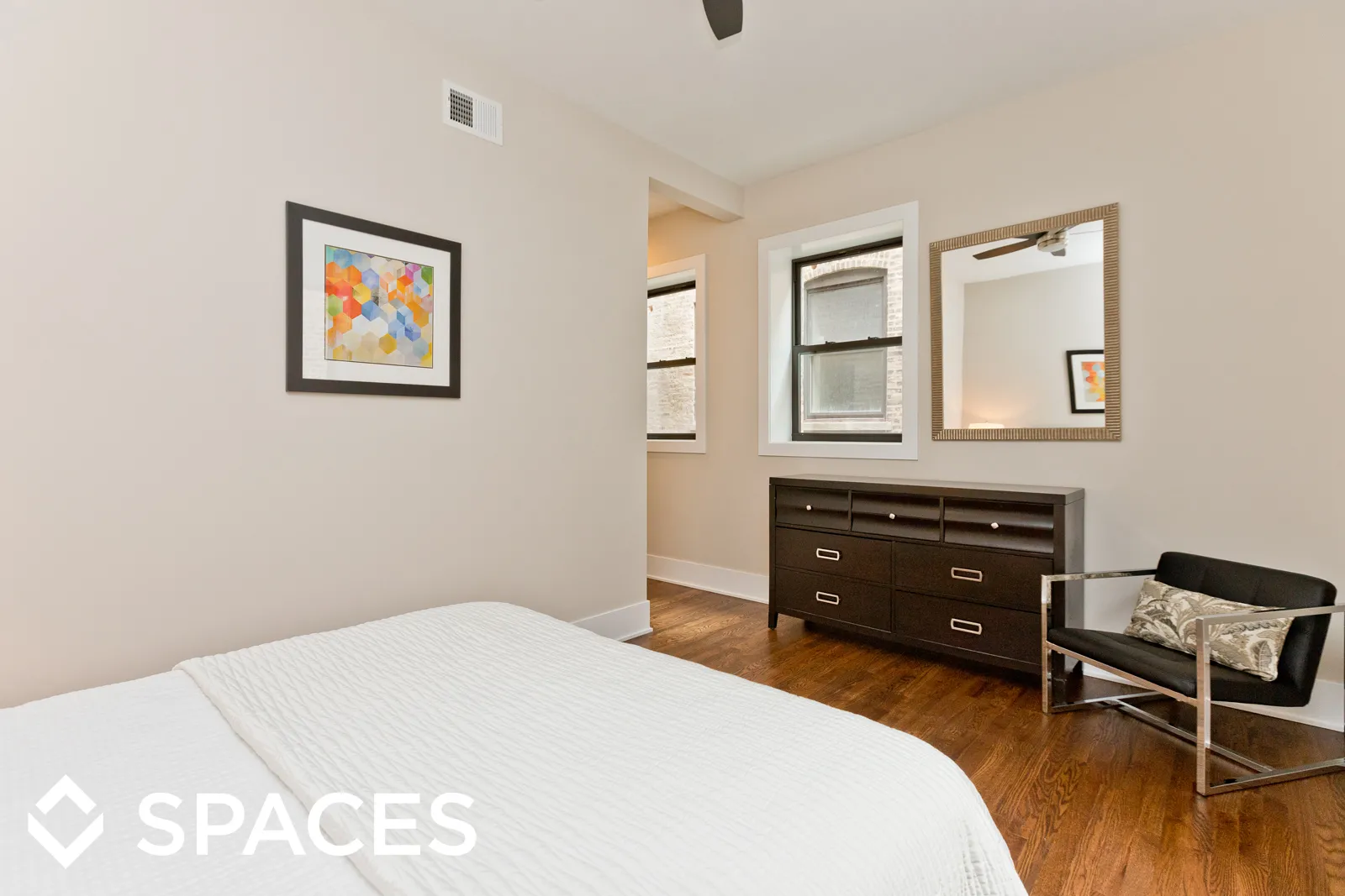 model living room apartment at Hazel Place Apartments