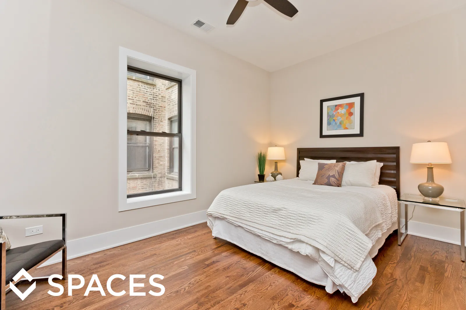 model living room apartment at Hazel Place Apartments