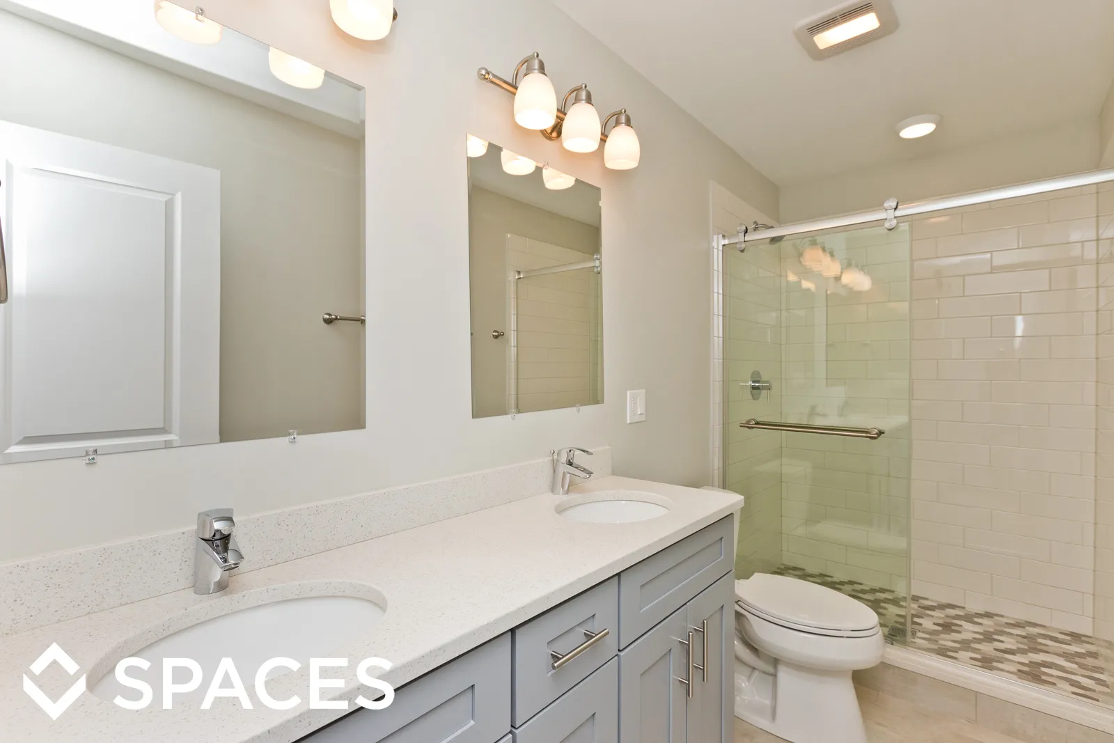 model living room apartment at Hazel Place Apartments