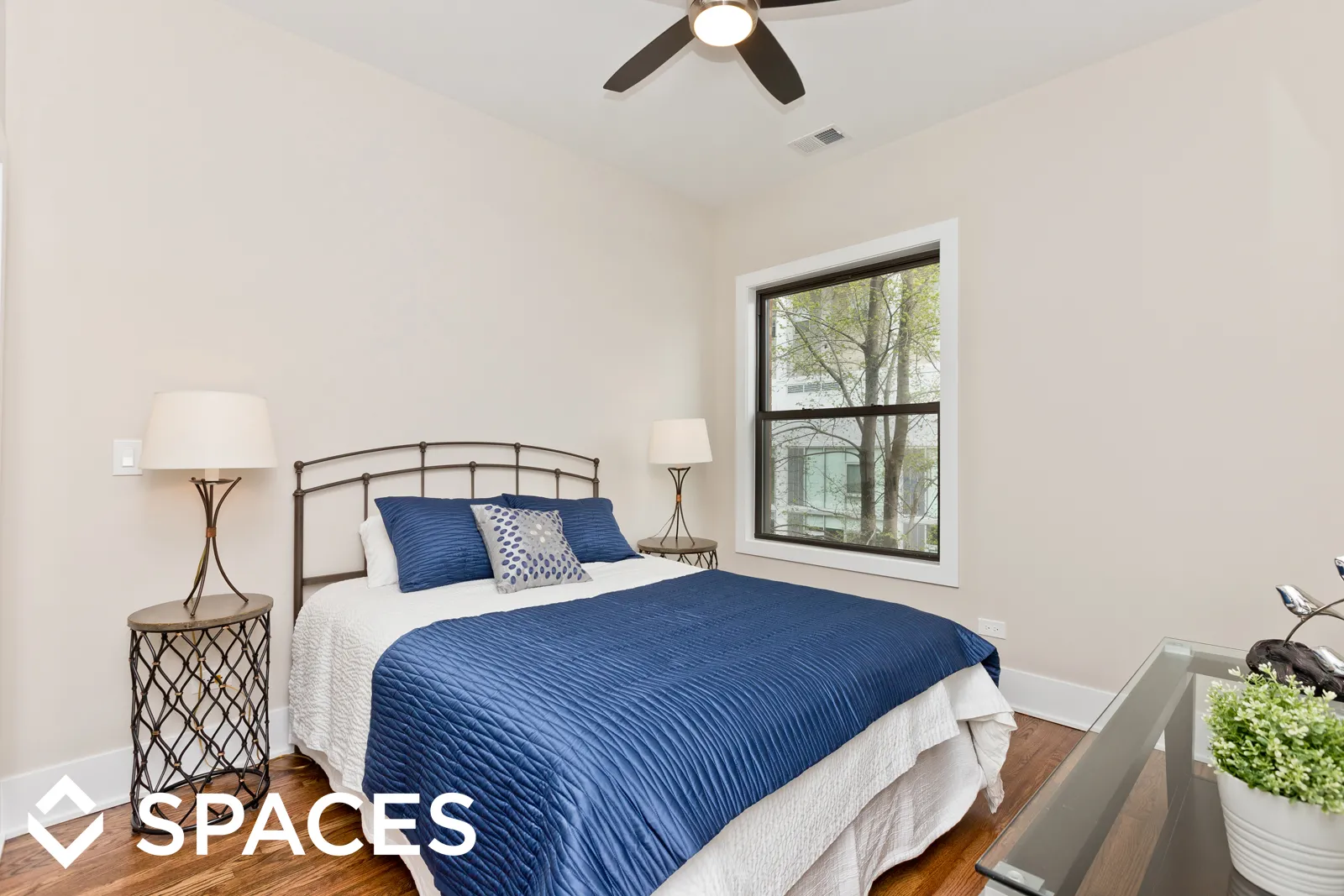 model living room apartment at Hazel Place Apartments