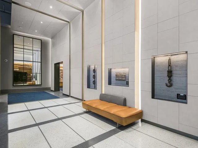 model furnished kitchen at Sienna Apartments in Streeterville