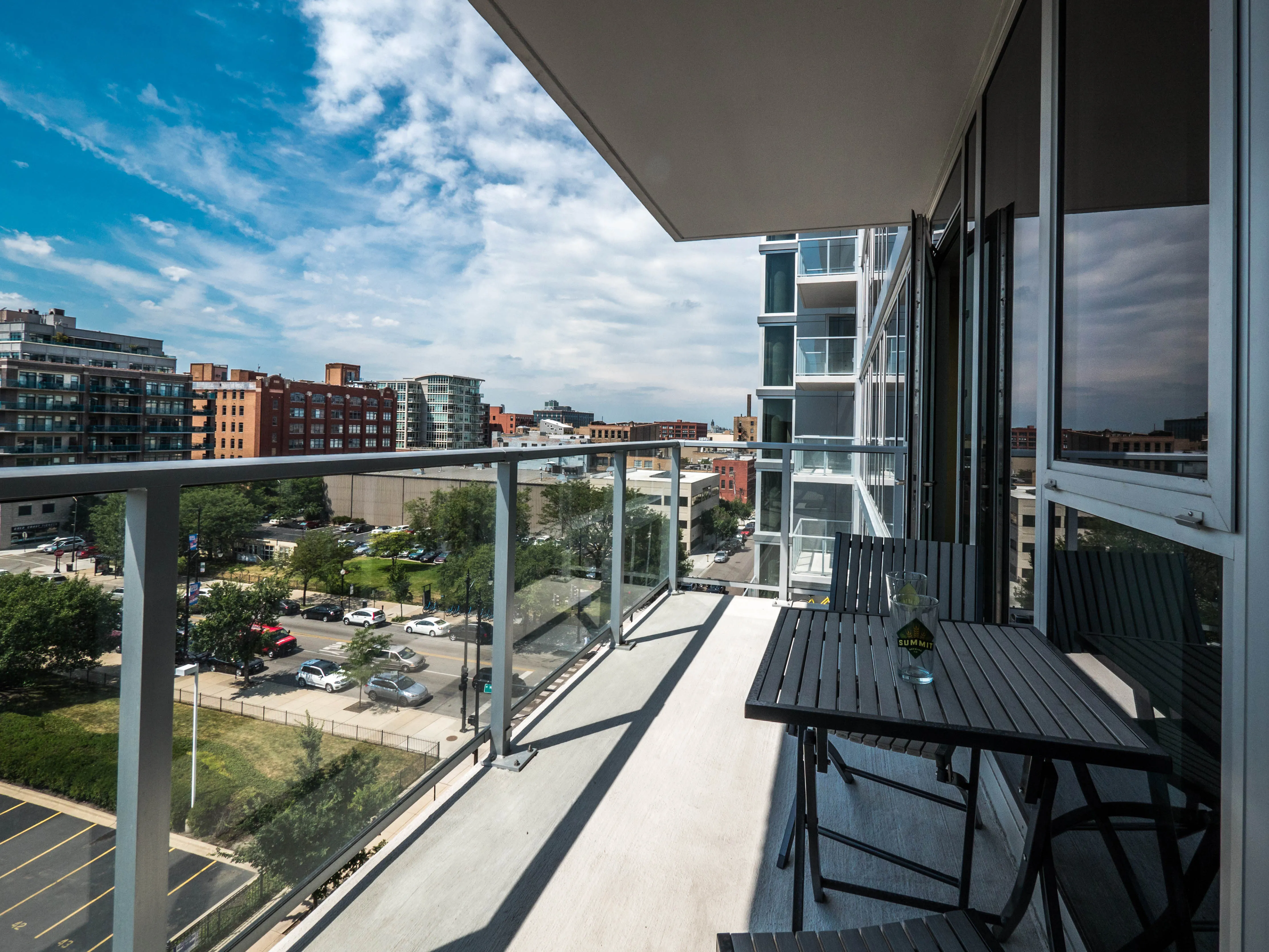 kitchen in model unit at Gateway West Loop Apartments in Chicago