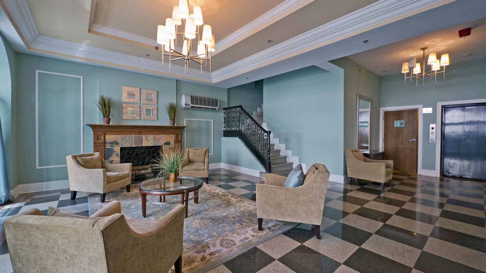 master bedroom at 211 E Delaware Apartments in the Gold Coast Chicago