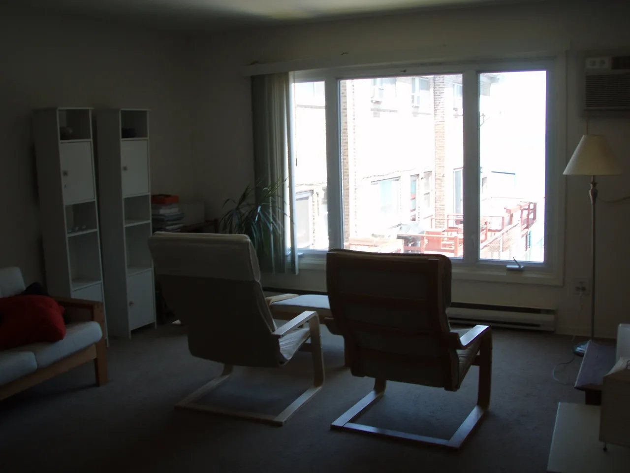 looking at window at 7609 North Eastlake Terrace Apartments in Rogers Park