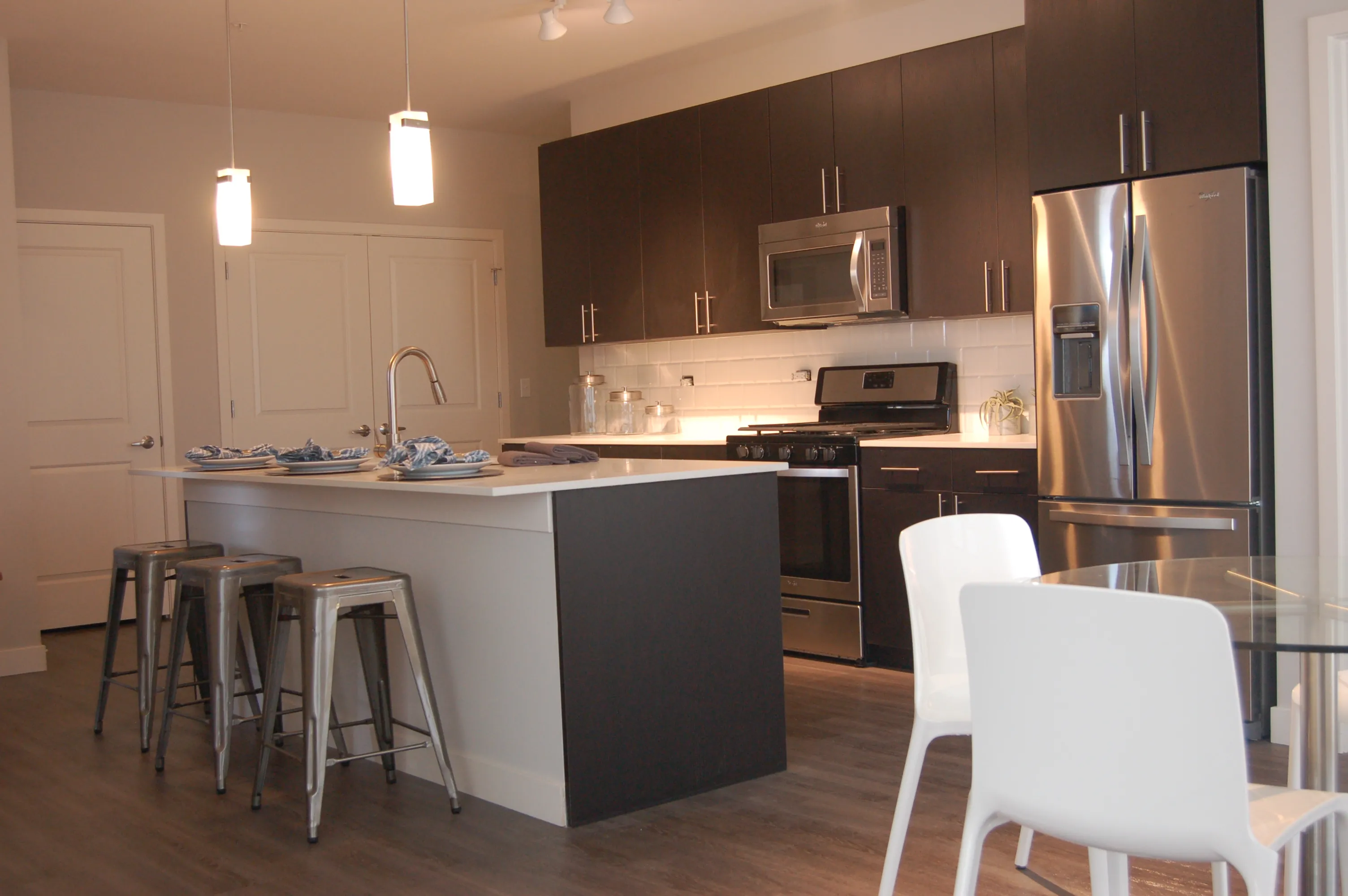 outdoor pools at Woodview Deerfield Apartments