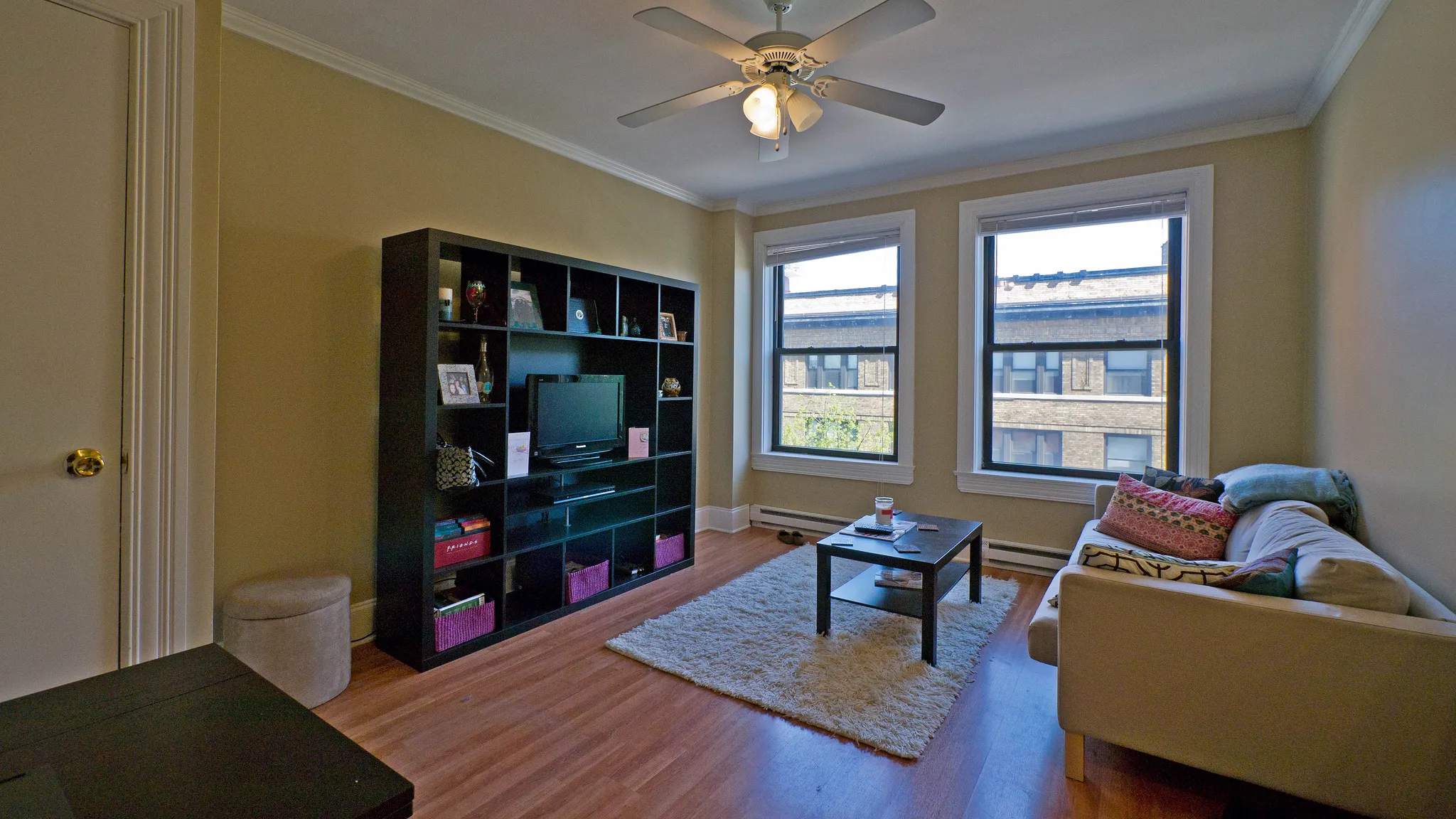 kitchen with white cabinets at 860 Hinman Apartments in Evanston Illinois