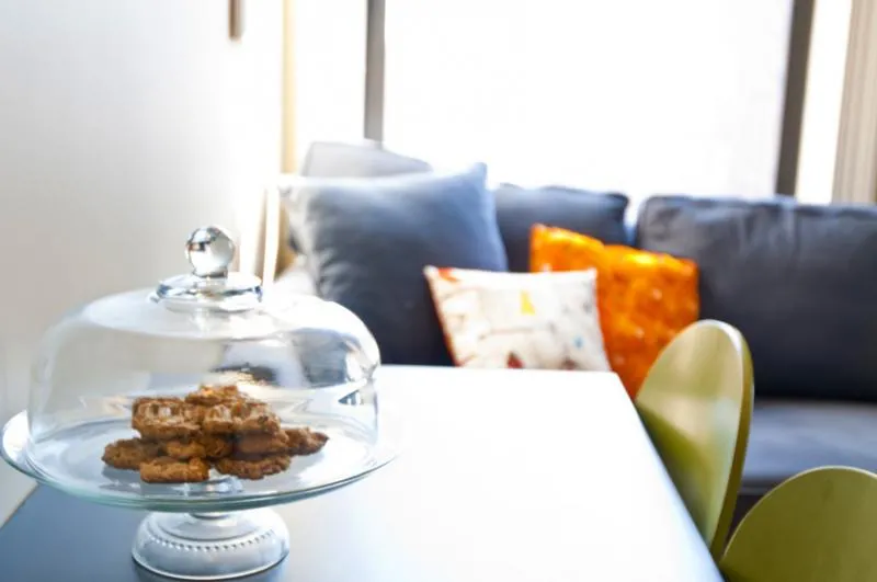 kitchen with white cabinets at 860 Hinman Apartments in Evanston Illinois