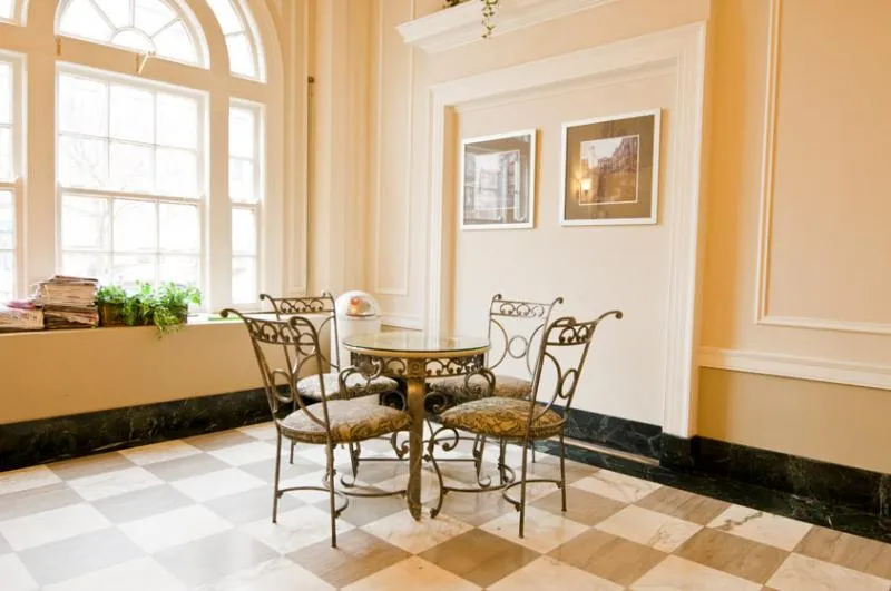 kitchen with white cabinets at 860 Hinman Apartments in Evanston Illinois