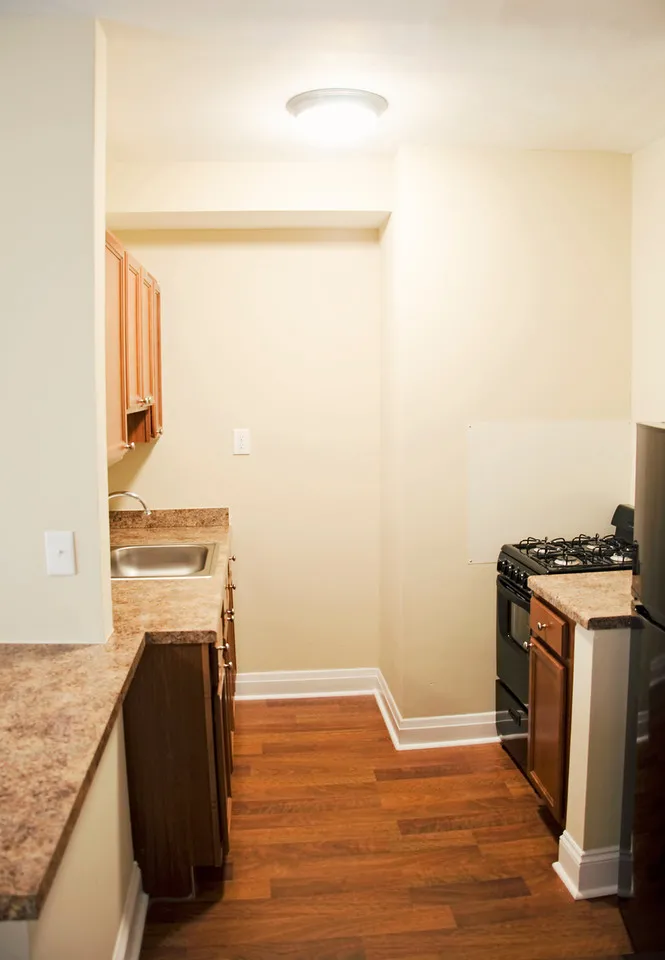 exteior brick outside at The Flamingo Apartments in Hyde Park Chicago