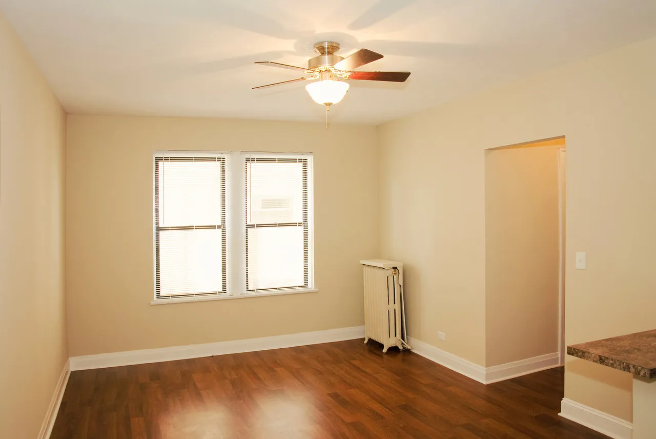 exteior brick outside at The Flamingo Apartments in Hyde Park Chicago