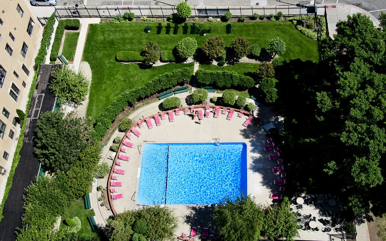 exteior brick outside at The Flamingo Apartments in Hyde Park Chicago