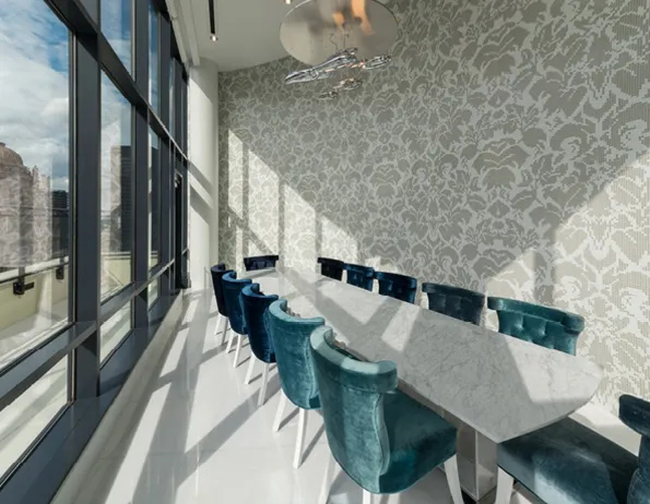 sky lounge at 73 East Lake Apartments in the Chicago Loop