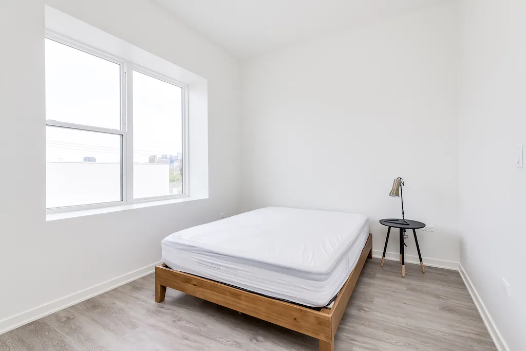 bed at Addams Co-living Apartments in University Village, Chicago