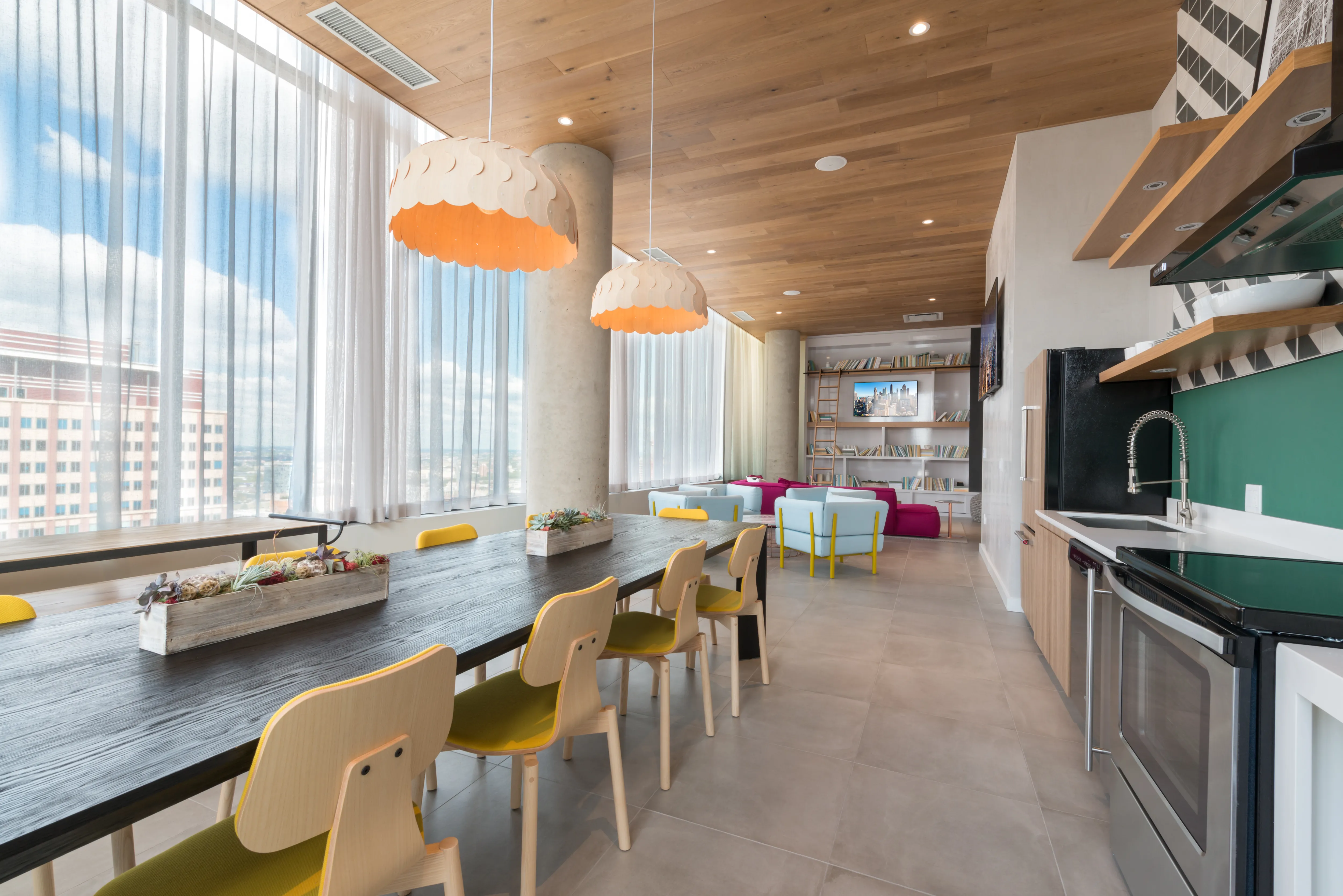 luxury kitchen and island at Aurélien Apartments in Gold Coast Chicago