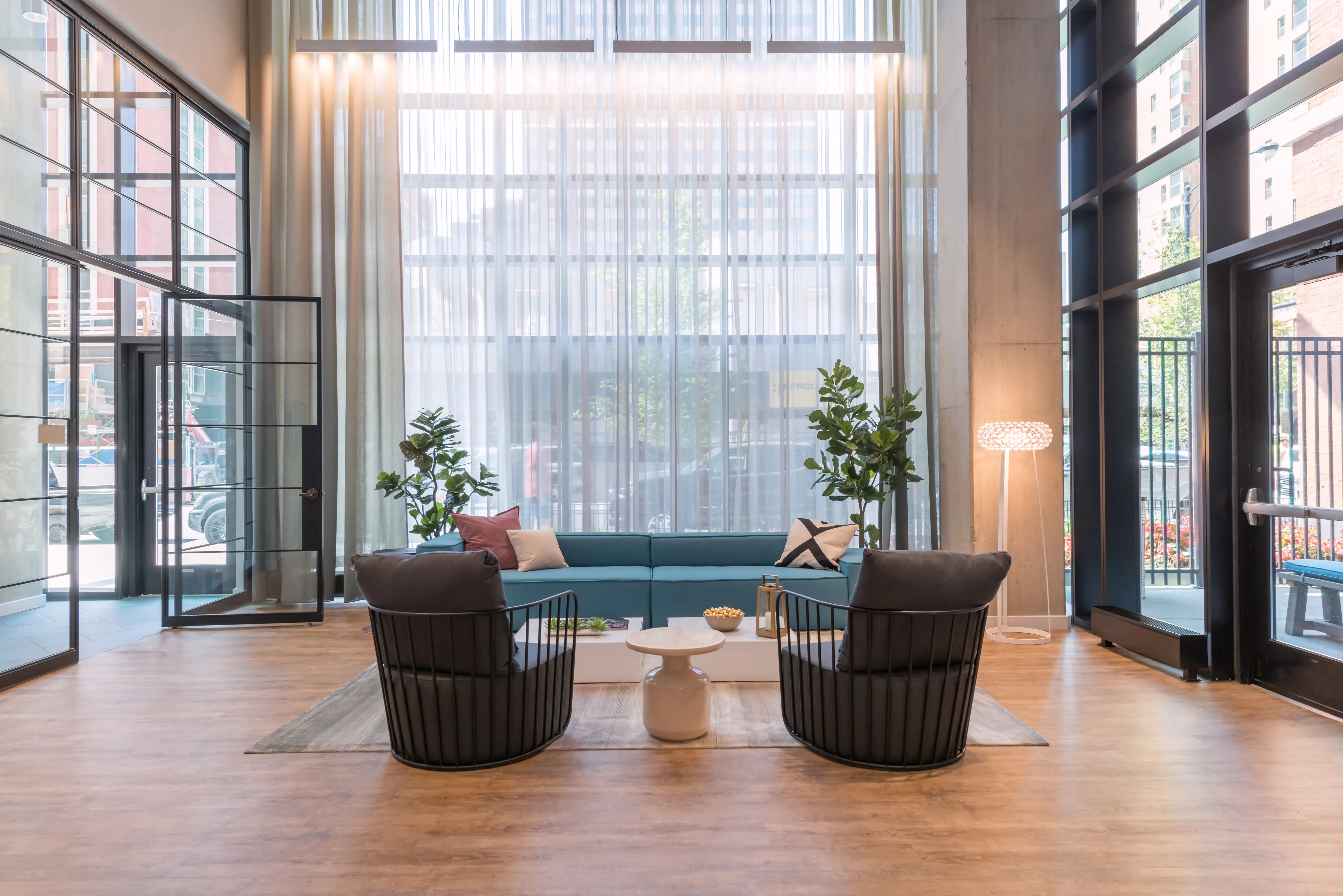 luxury kitchen and island at Aurélien Apartments in Gold Coast Chicago