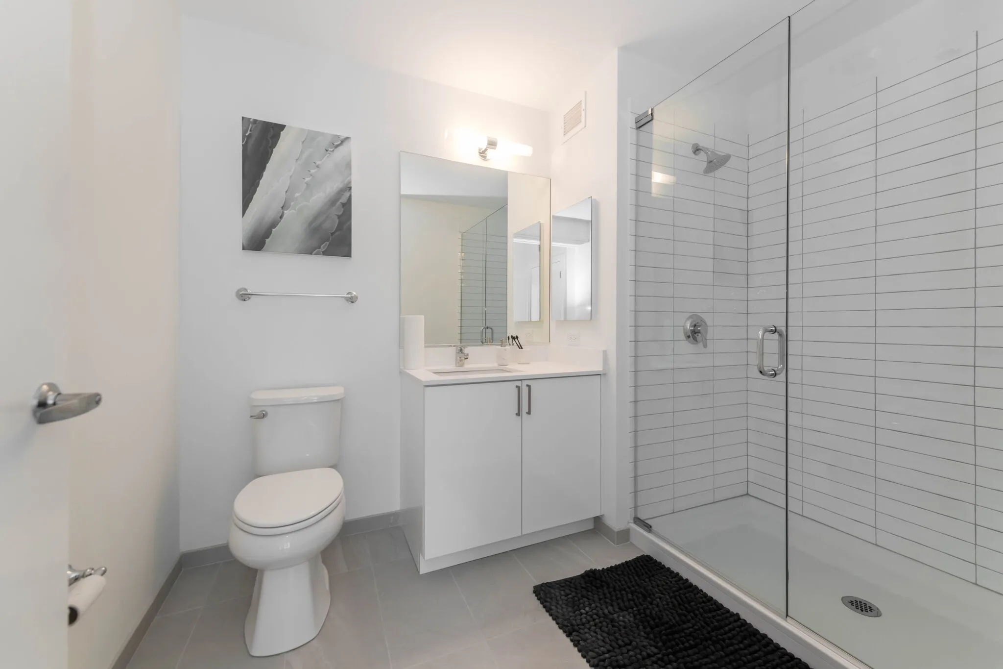 bedroom at The Van Buren Apartments in the West Loop