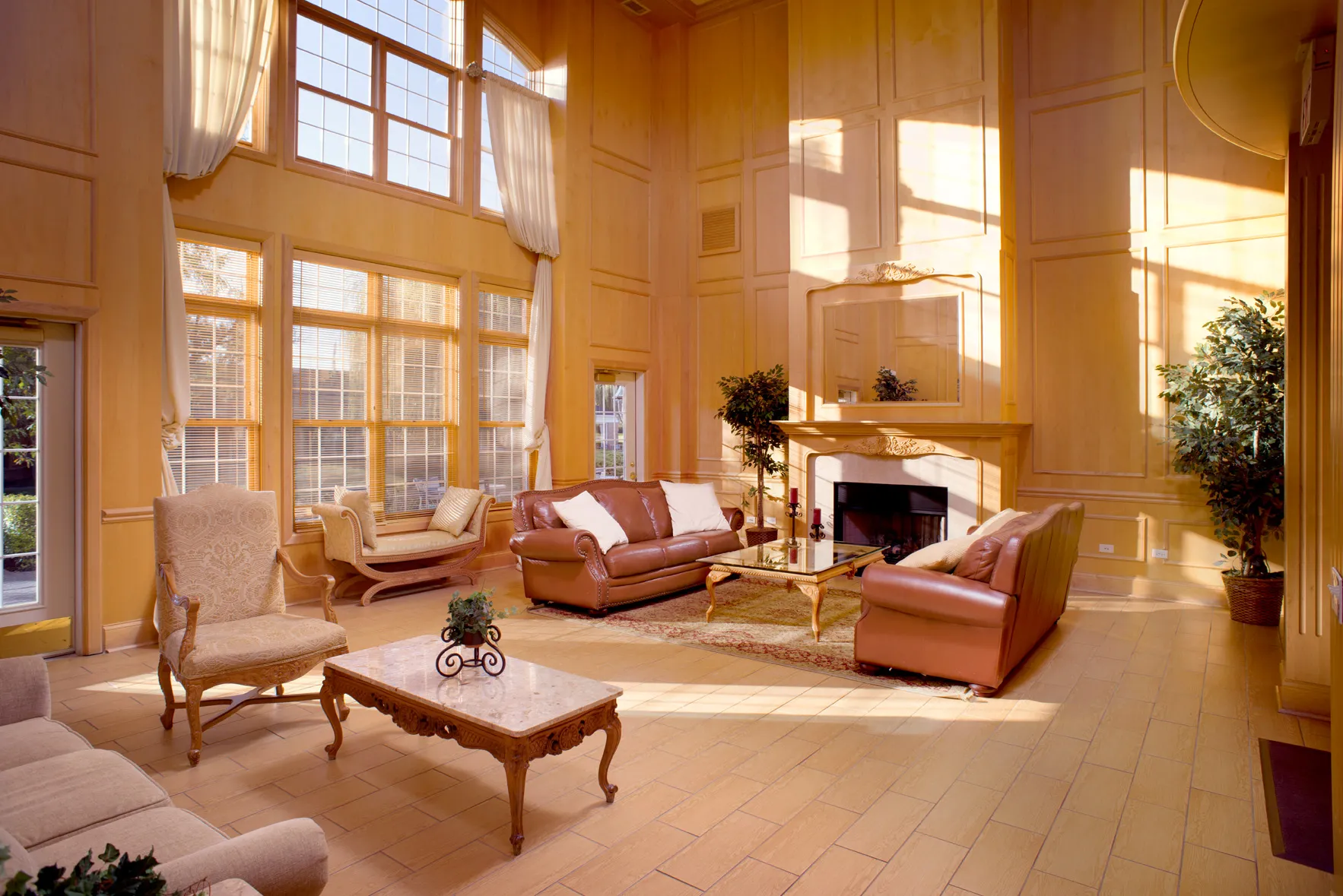 1 bedroom unit kitchen at Versailles on the Lakes Oakbrook Apartments 