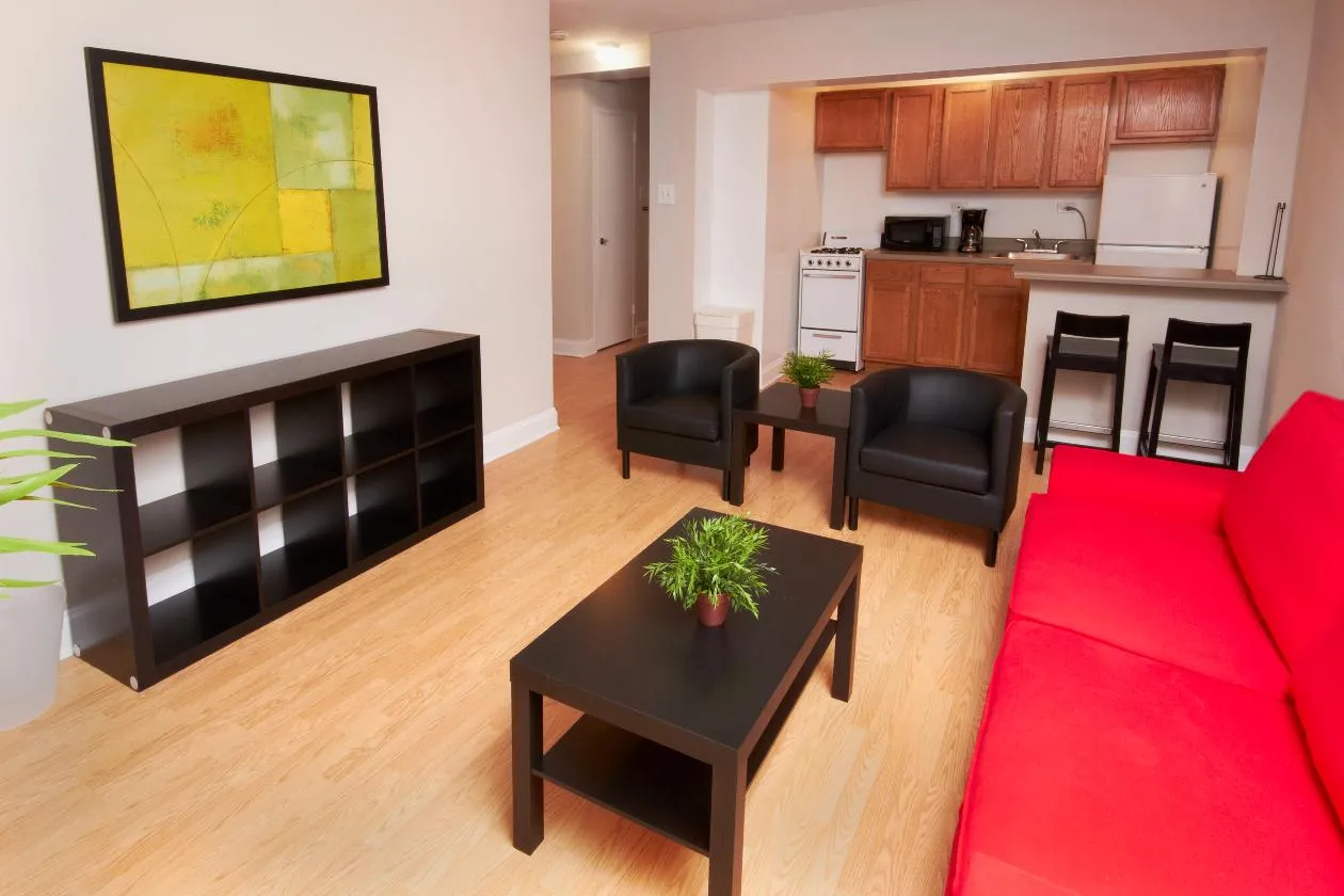 street parking at Main Station Apartments in Evanston Illinois