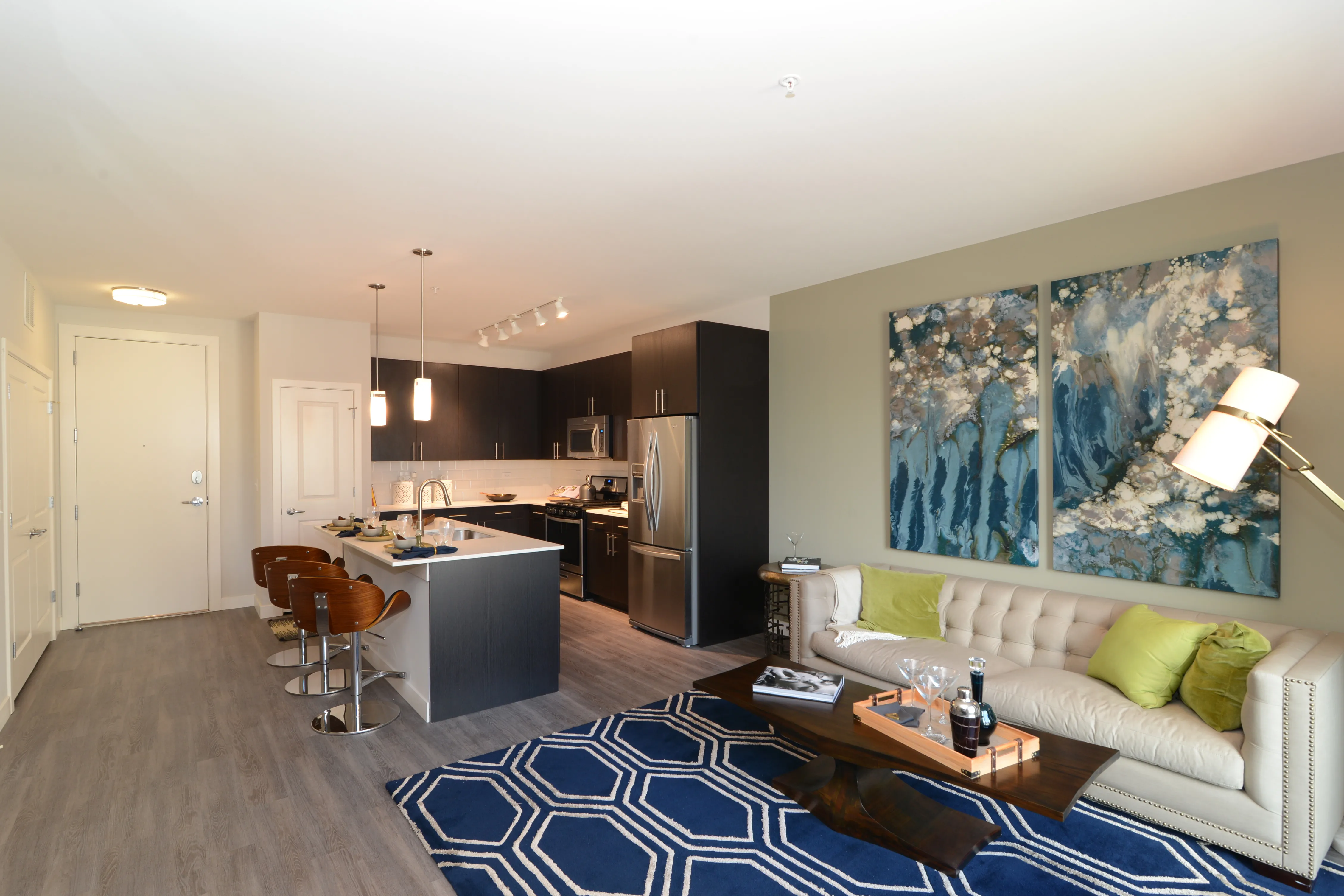 outdoor pools at Woodview Deerfield Apartments