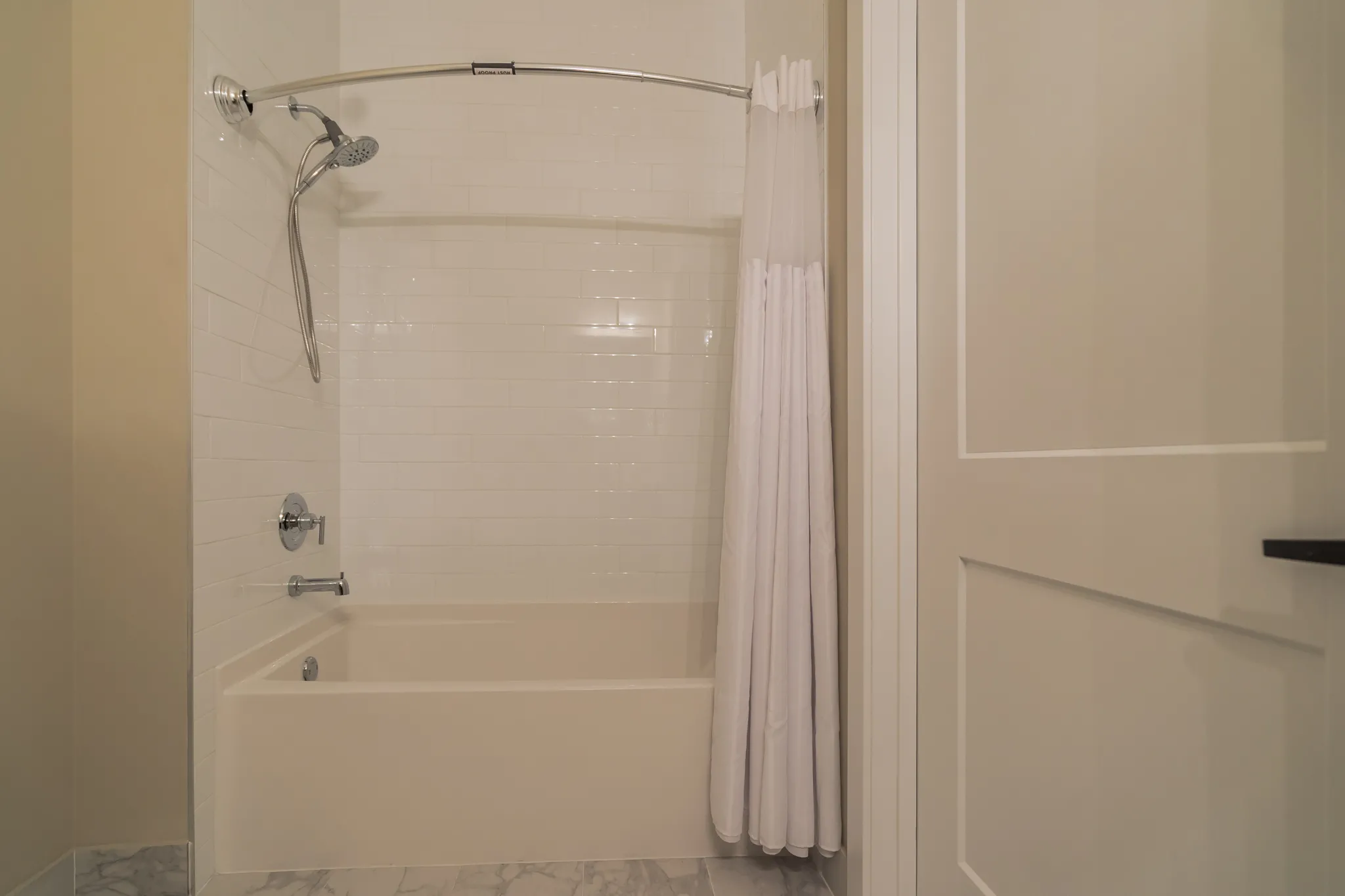 model living room at 933 West Belle Plaine in Uptown Chicago