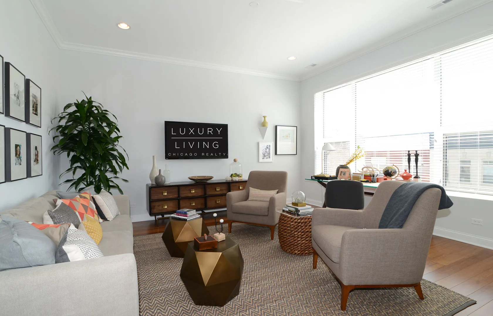 model kitchen at The Aberdeen West Loop Apartments