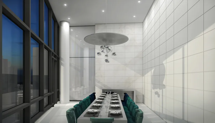 sky lounge at 73 East Lake Apartments in the Chicago Loop