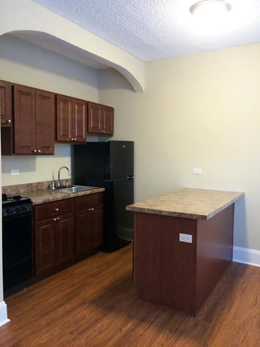 front of the The Ella Apartments in Hyde Park Chicago