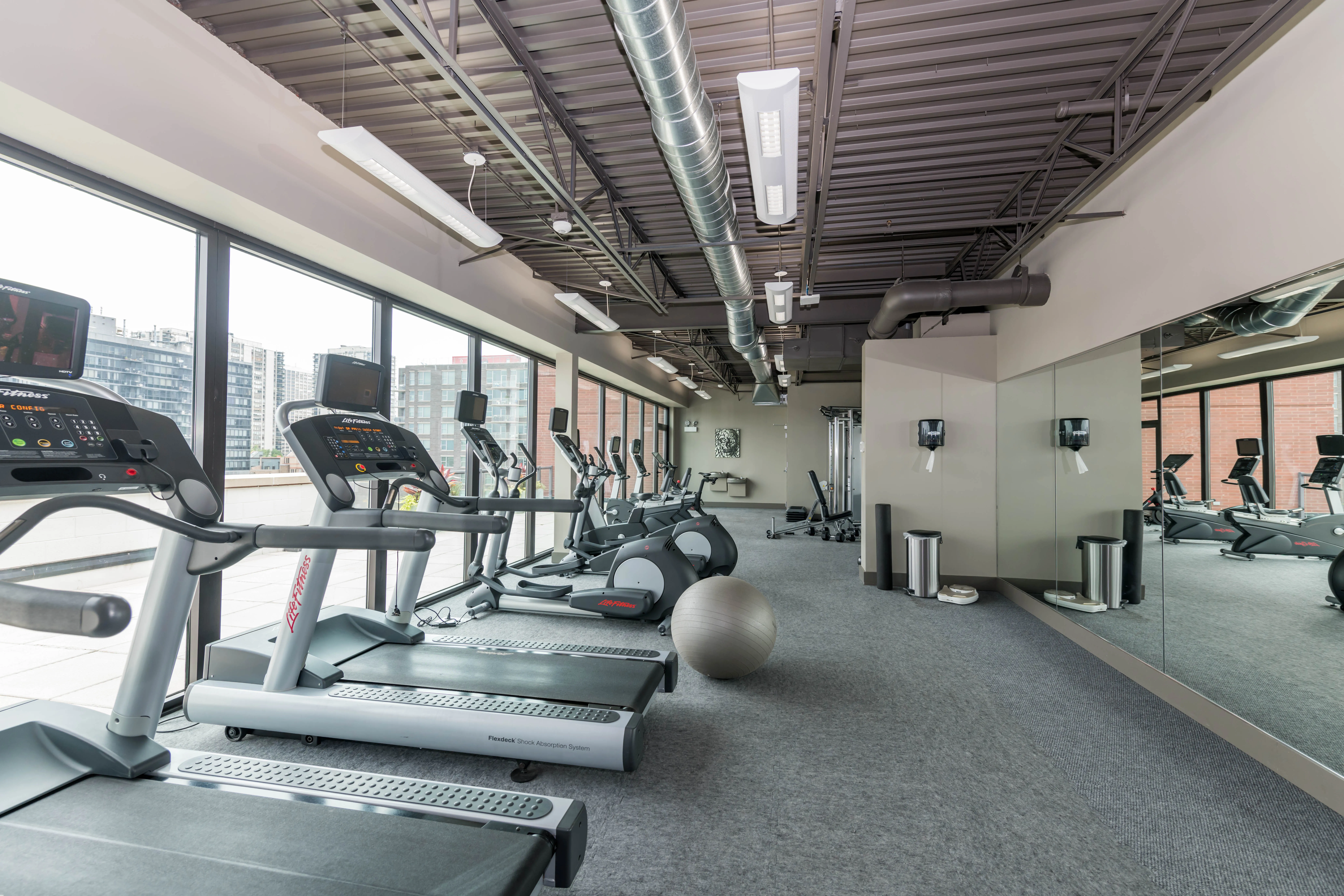 model unit living room at The Scott Residences Apartments in Old Town
