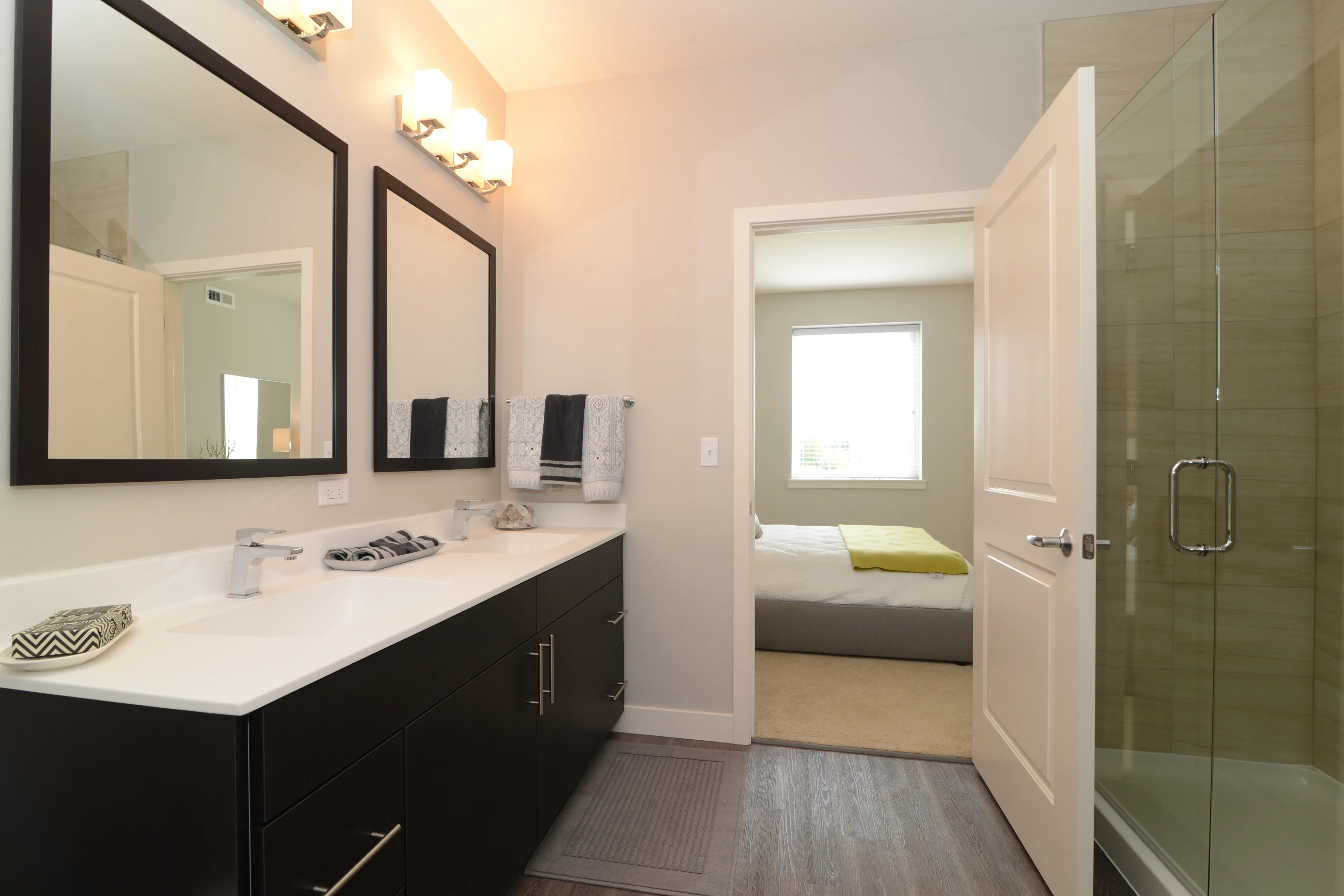 outdoor pools at Woodview Deerfield Apartments