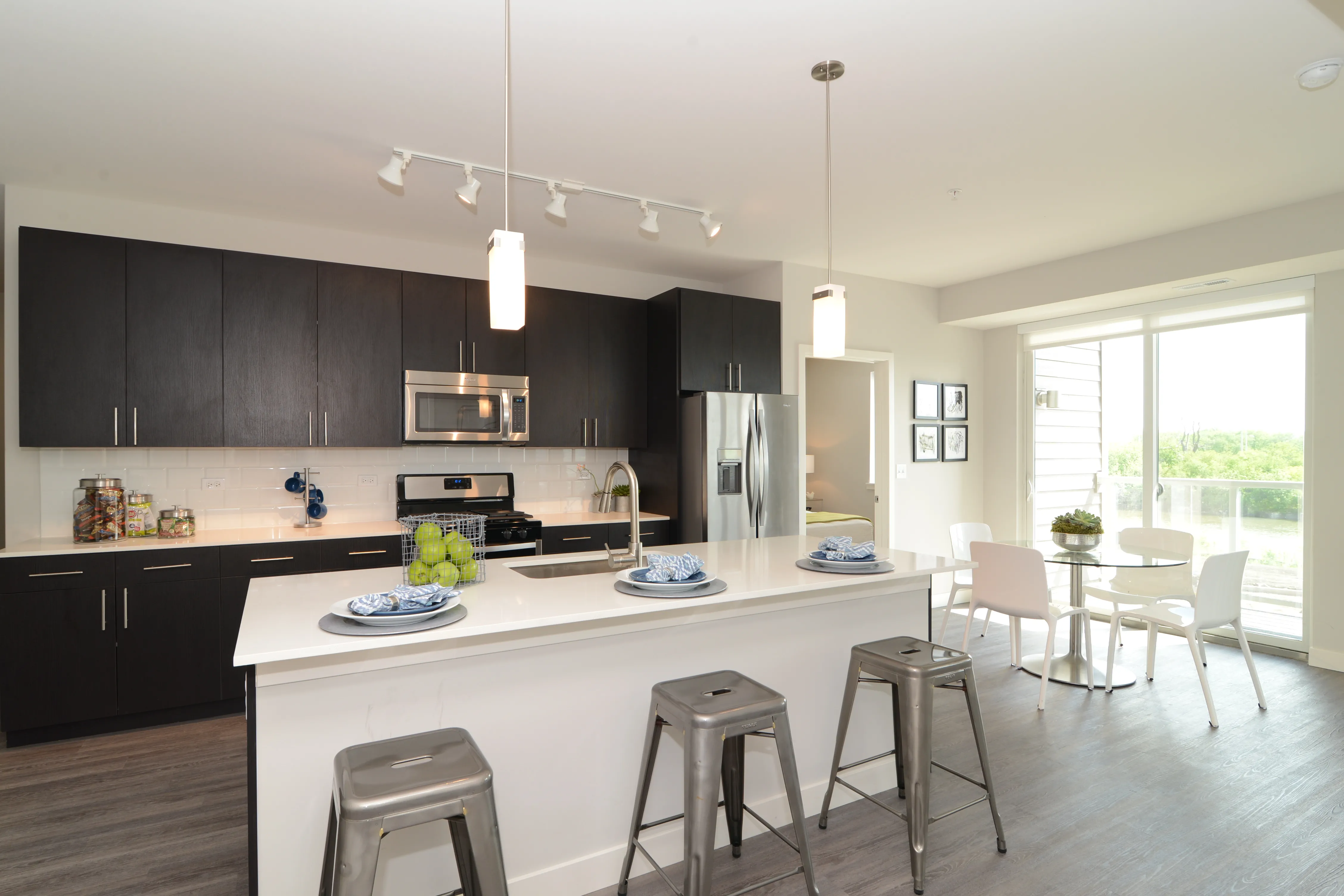 outdoor pools at Woodview Deerfield Apartments