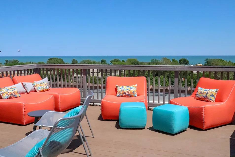 vintage luxury living room at Park Fullerton by Reside Apartments