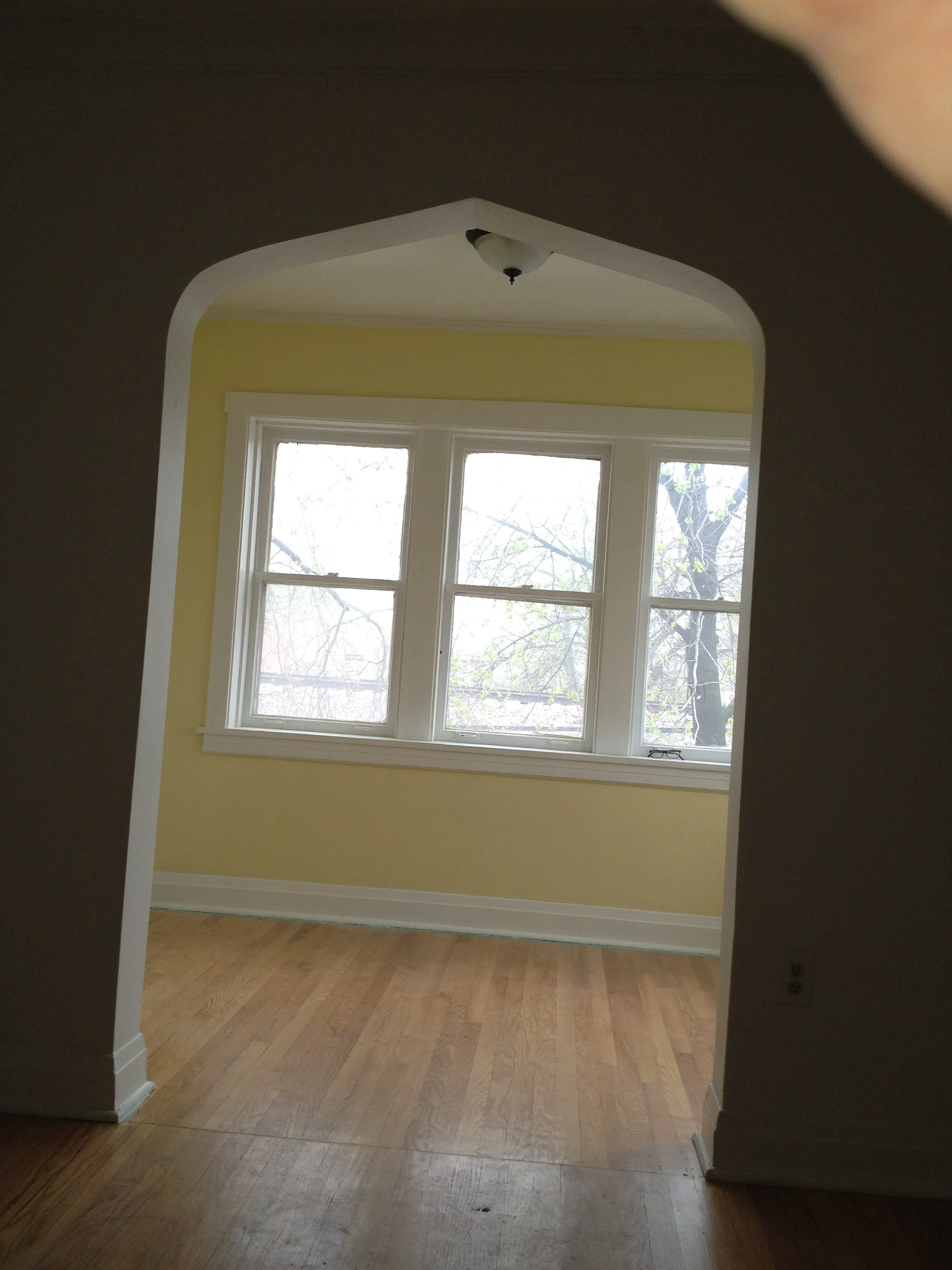 Sun room gets morning and Southern exposure Light