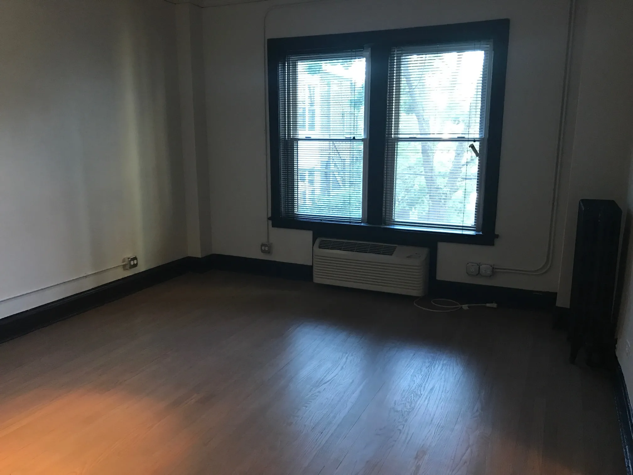 living area in model unit at The Edison Apartments in Edgewater!