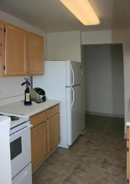 The historic tower of Jeffrey Cyril Apartments in the South Shore Chicago