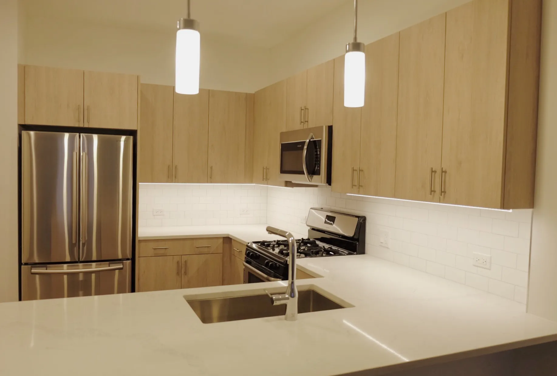 living room & kitchen at 1509 North Western Apartments, 1509 N. Western Ave