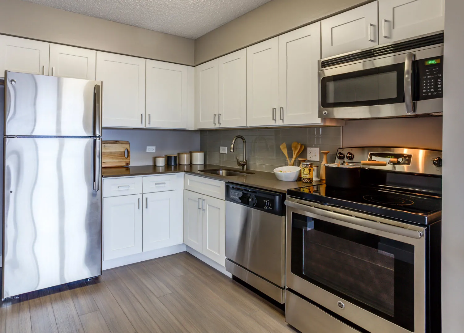 balcony and view at 2555 N. Clark Apartments in Lincoln Park Chicago