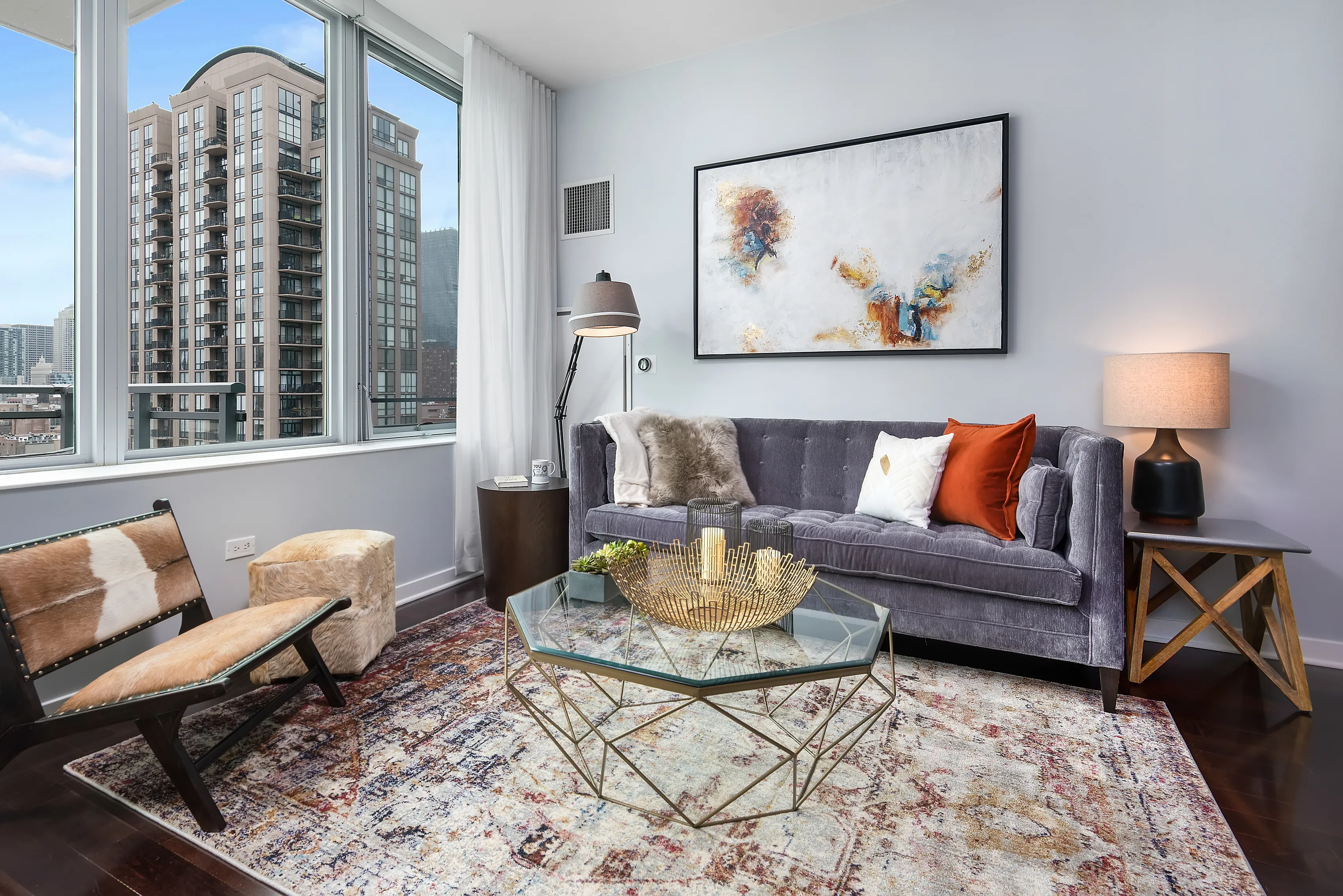 Upscale features and soothing natural light offer a place to recharge with the pu