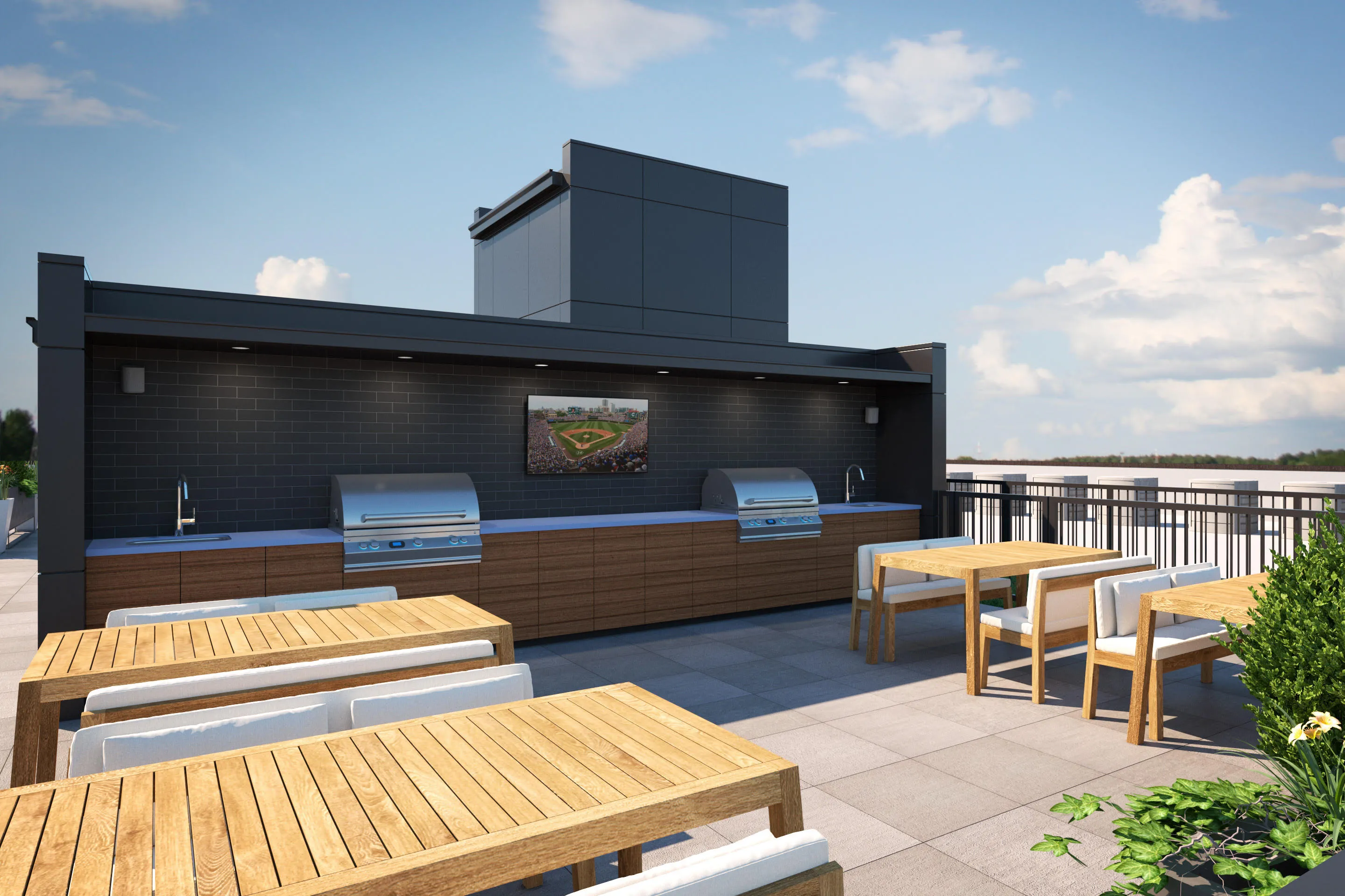 Rooftop Grilling Area