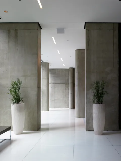 skyline Chicago view from 600 North Fairbanks Apartments