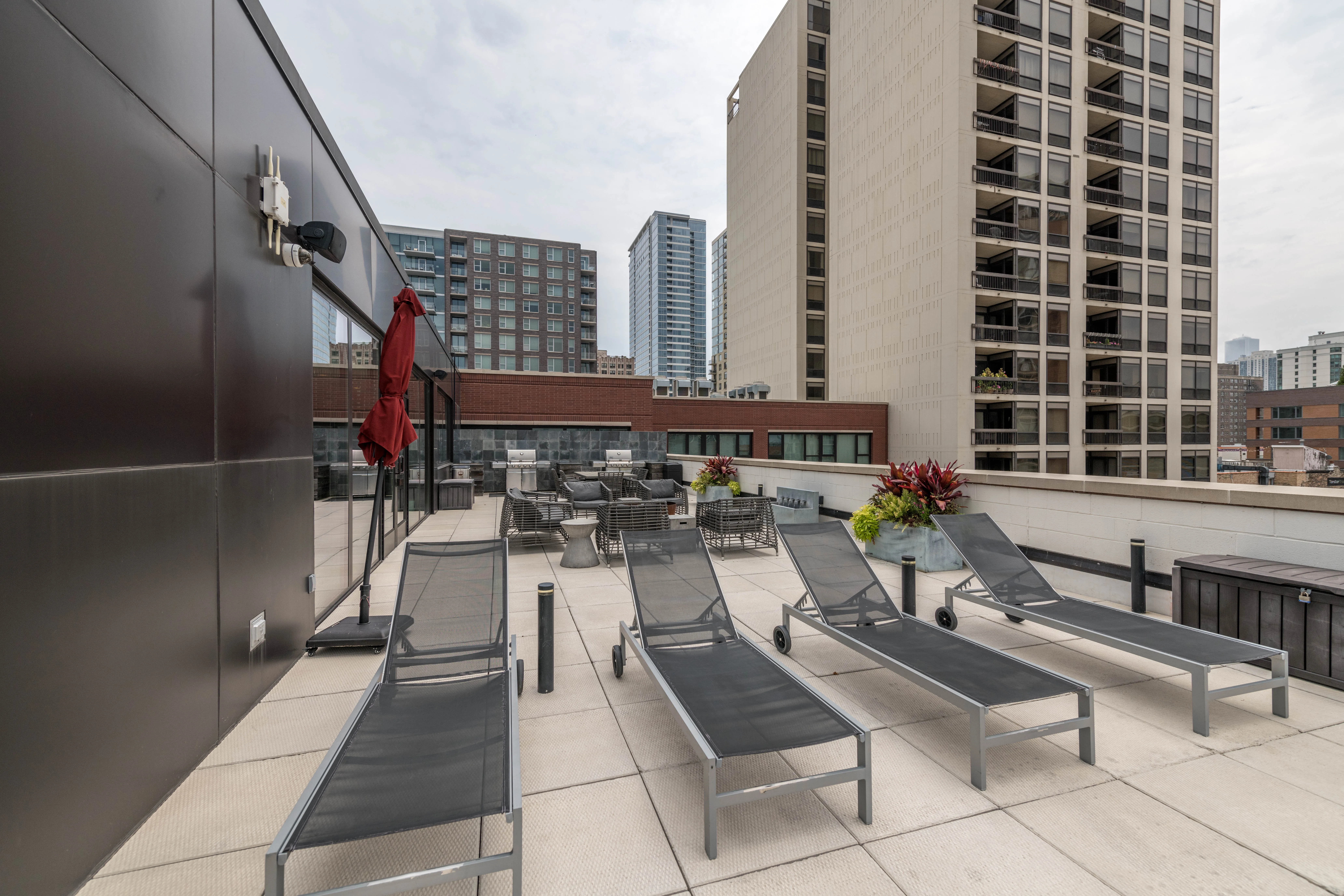 model unit living room at The Scott Residences Apartments in Old Town