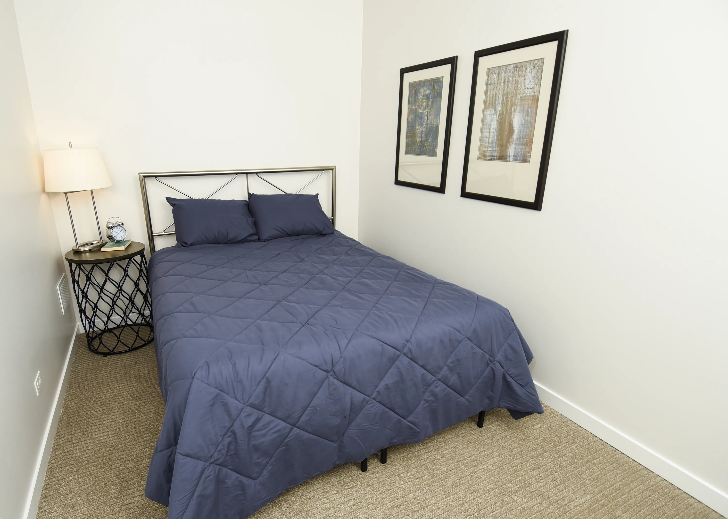 model kitchen and island at the Fairfax Lofts in the South Loop